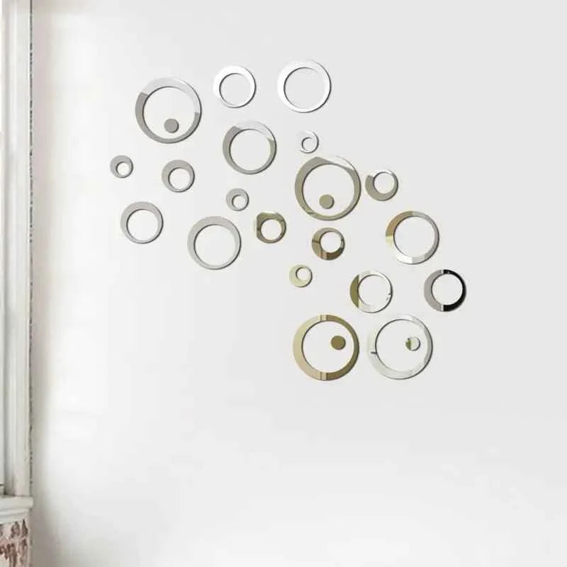 3D Mirror Wall Sticker - Fullshopping