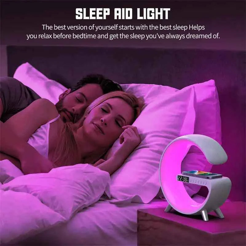 Bluetooth Speaker Wireless Charger Lamp - Fullshopping