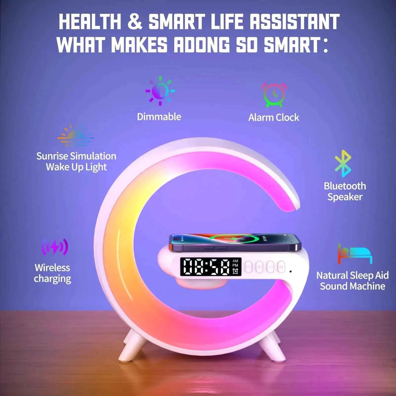 Multifunctional Wireless Charger Table Lamp - Fullshopping