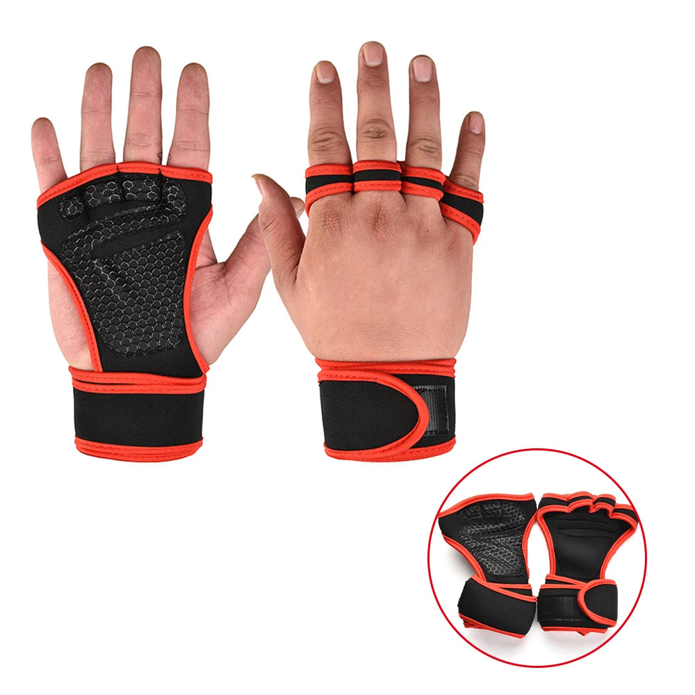 Training Sport Gloves for Men Women Workout Gloves Fitness Body Building Weightlifting Gym Hand Wrist Palm Protector Gloves - Fullshopping