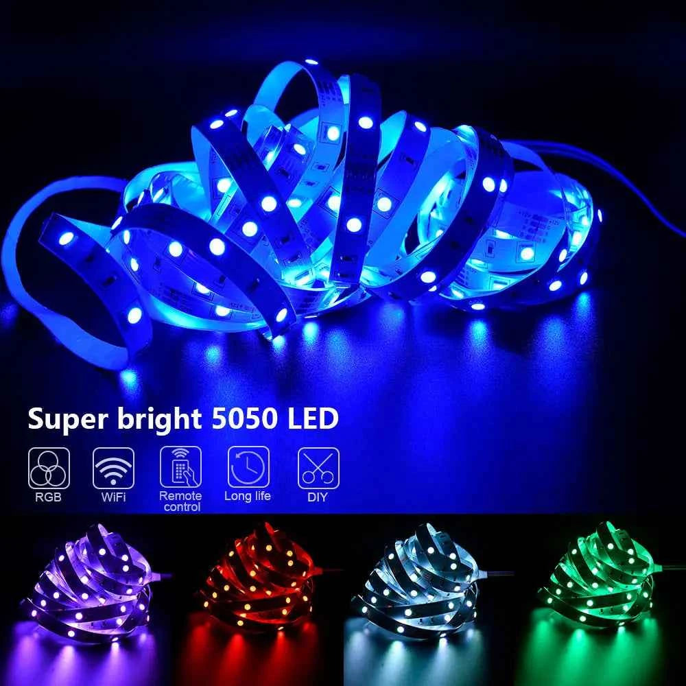 LED Strip Lights RGB 3535 ,5V 1M-30M,16 million colors, RGB , Led Strip Lighting Music Sync, Color Changing for Party Home - Fullshopping