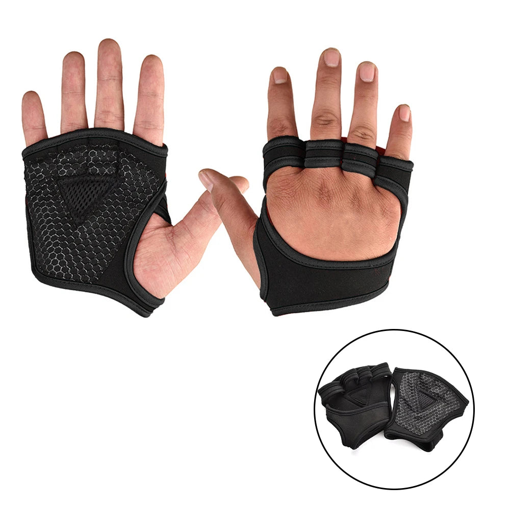 Training Sport Gloves for Men Women Workout Gloves Fitness Body Building Weightlifting Gym Hand Wrist Palm Protector Gloves - Fullshopping
