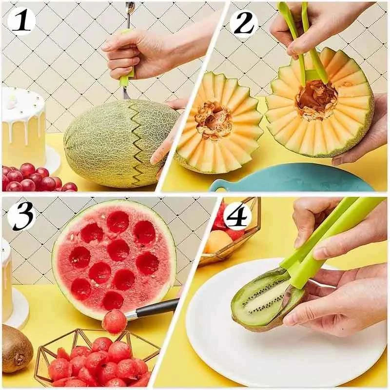 4 in 1 Fruit Carving Knife Cutter - Fullshopping