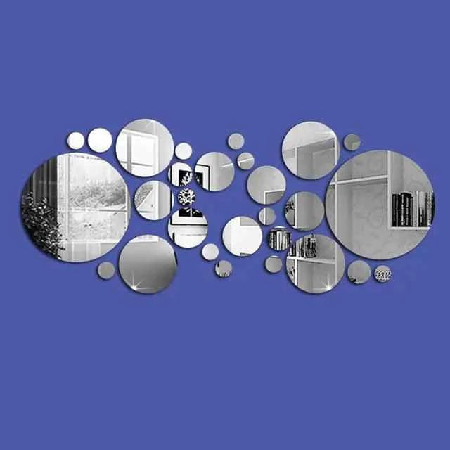 3D Mirror Wall Sticker - Fullshopping