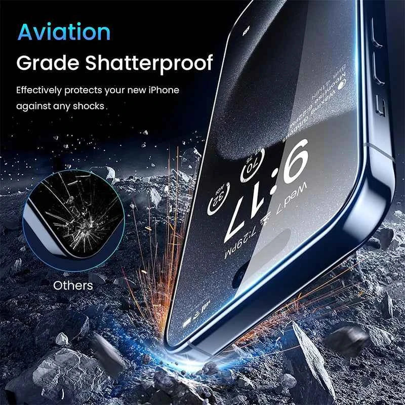 1-4Pcs Anti-spy Tempered Glass for IPhone 15 14 13 12 11Pro Max Full Cover Privacy Screen Protector For iPhone X XS Max XR Glass - Fullshopping