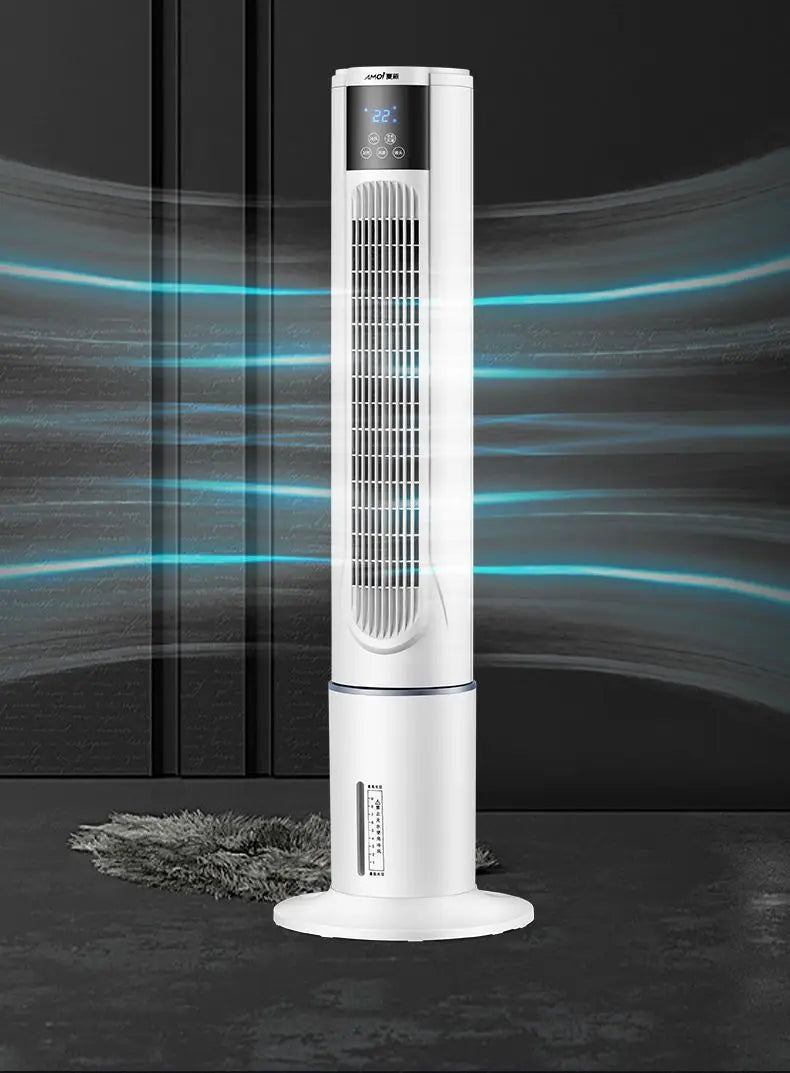 Air Conditioning Fan Humidification Chiller Household Water Cooling Fan Mobile Air Conditioner Vertical Mute