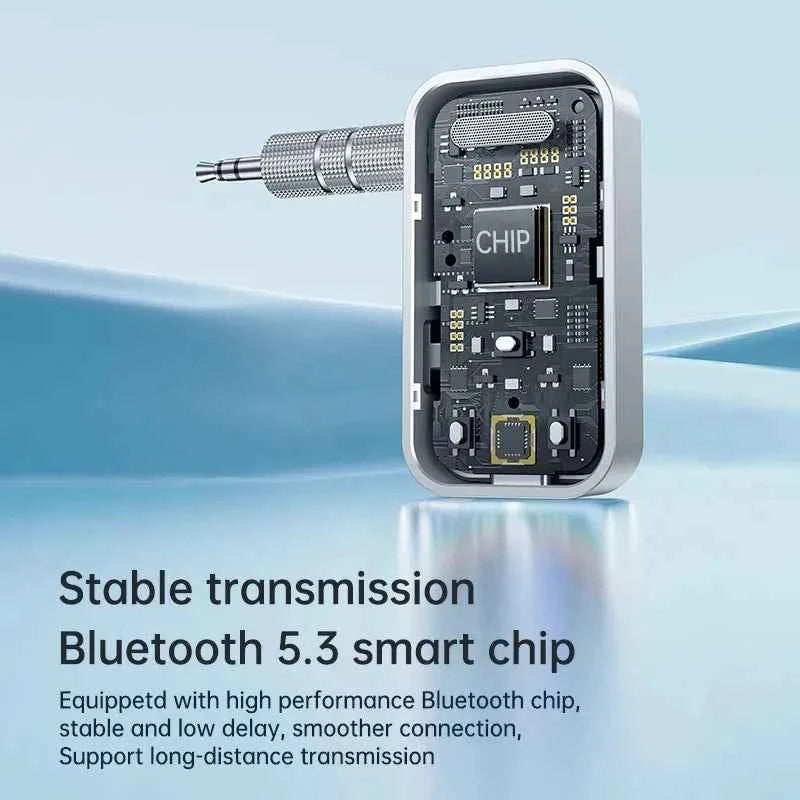 Bluetooth 5.3 Transmitter Receiver Adapter Wireless Audio For Car Music Headphone Speaker 3.5mm Jack AUX Wireless Audio Adapter - Fullshopping