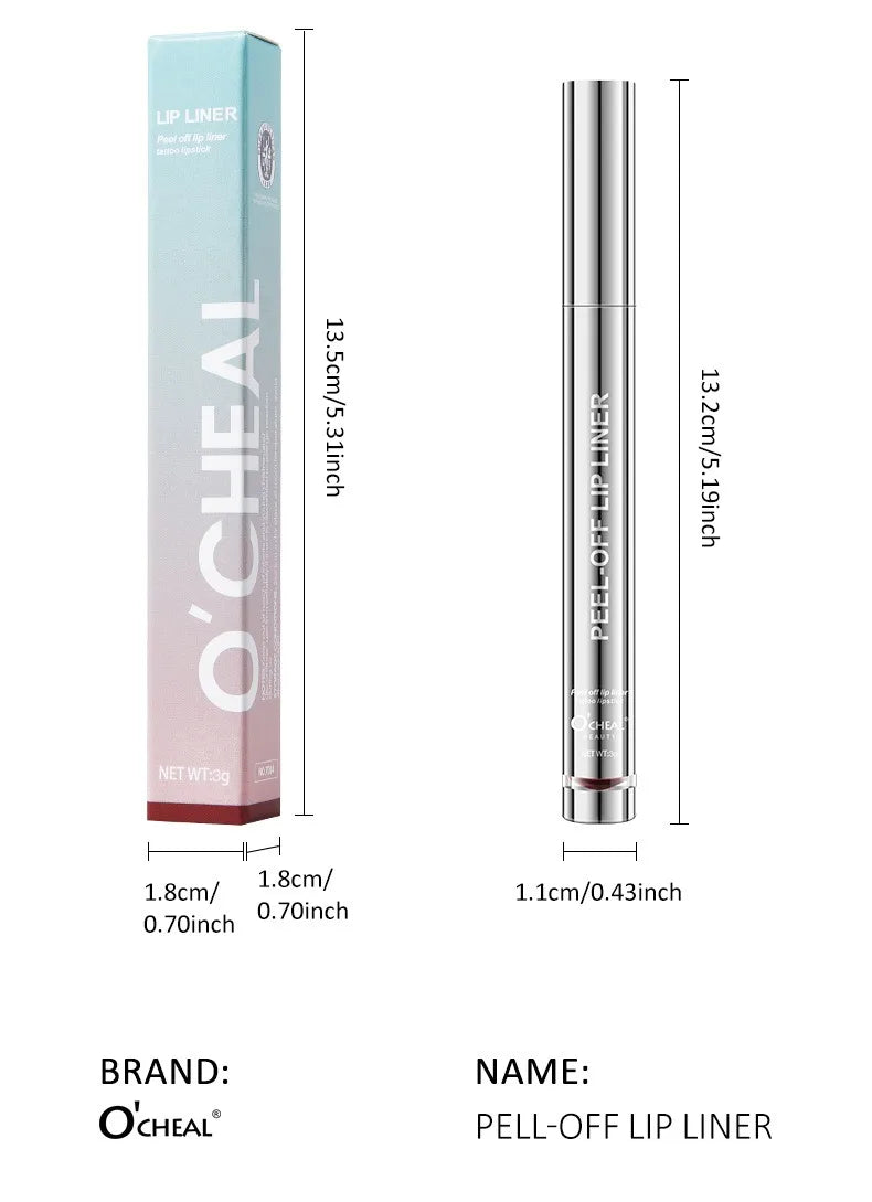 Peel Off Lip Liner Stain Kit - Long-Lasting Waterproof Matte Lip Tint Set for Women, Trend Colors, Easy to Use - Fullshopping