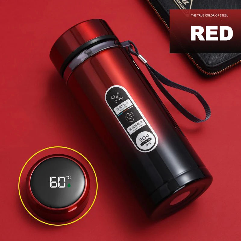 500ML-1Liter Stainless Steel Thermos Bottle with LED Temperature Display Sus304 Tea Water Bottle Vacuum Flask Portable Cups - Fullshopping