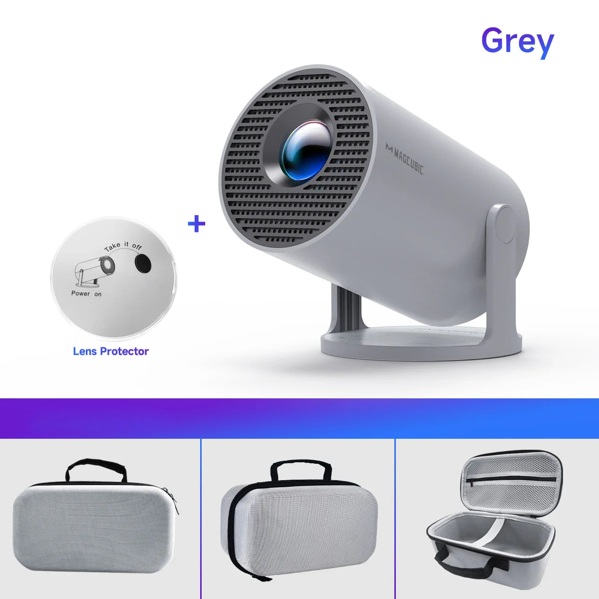 Magcubic Projector HY300 Pro 8K Android 14 Dual Wifi6 290ANSI Allwinner H726 BT5.4 1080P 1280*720P Home Cinema Outdoor Projetor - Fullshopping
