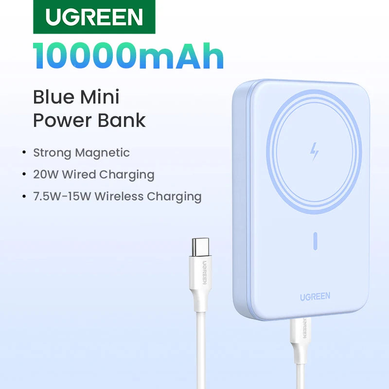 UGREEN PD20W Power Bank Magnetic 10000mAh Portable Wireless Fast Charging PowerBank for Magsafe for iPhone 17 15 Pro Max 16 Pro - Fullshopping