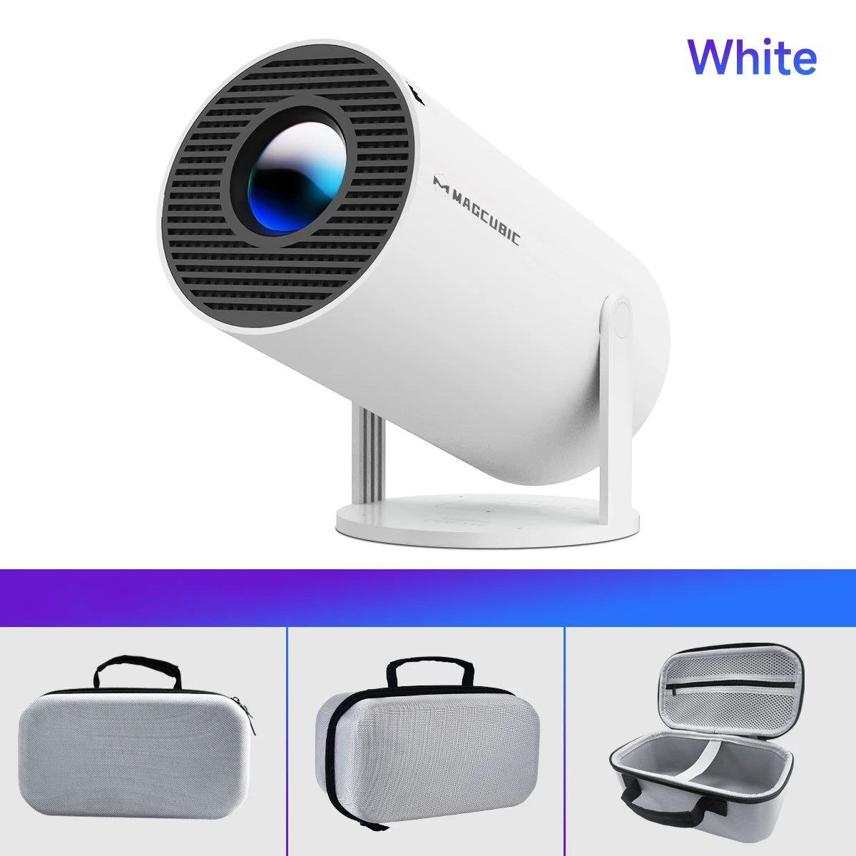 Magcubic Projector HY300 Pro 8K Android 14 Dual Wifi6 290ANSI Allwinner H726 BT5.4 1080P 1280*720P Home Cinema Outdoor Projetor - Fullshopping