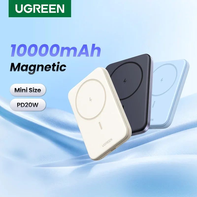 UGREEN PD20W Power Bank Magnetic 10000mAh Portable Wireless Fast Charging PowerBank for Magsafe for iPhone 17 15 Pro Max 16 Pro - Fullshopping