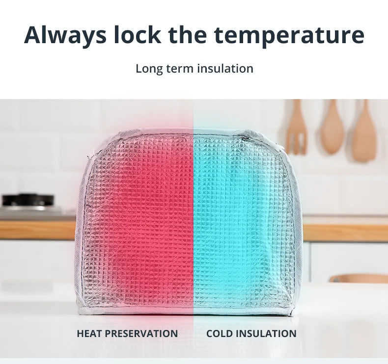 Insulated Lunch Bag Insulation Bento Pack Aluminum Foil Rice Bag Meal Pack Ice Pack Student Bento Lunch Handbag Insulation - Fullshopping