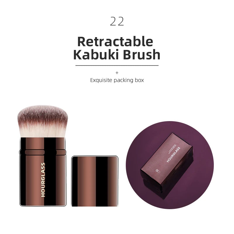 Hourglass Makeup Brushes Powder Foundation Concealer Blusher Bronzer Eye Shadow Eyebrow Eyeliner Sculpting Brush - Fullshopping