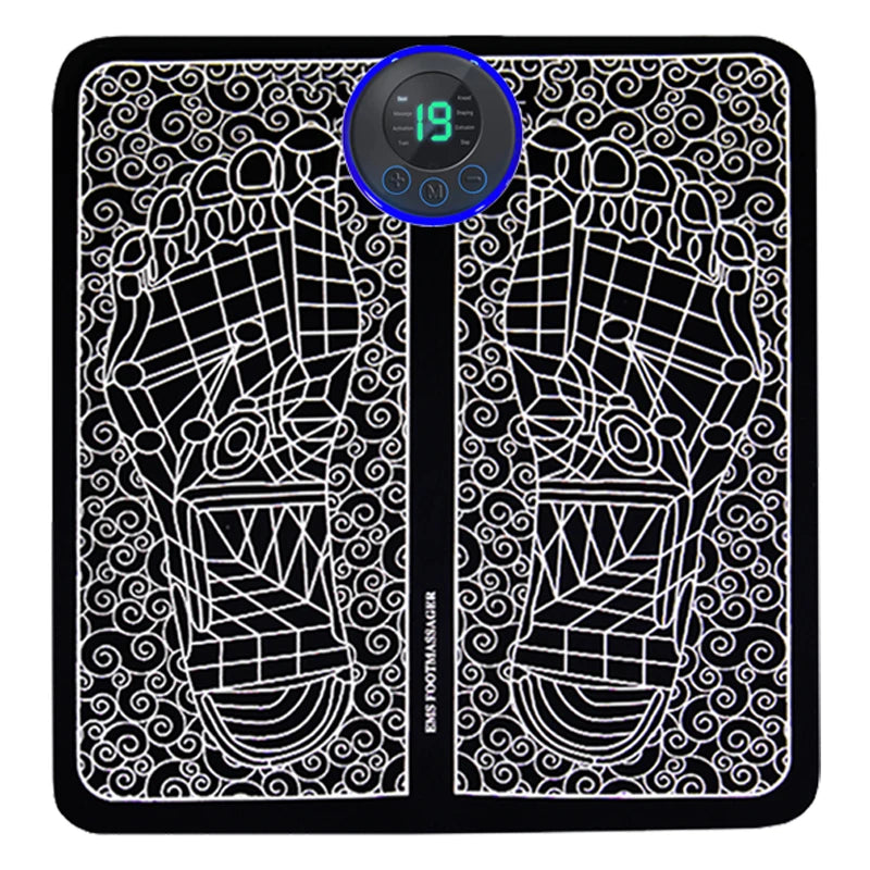 Electric Foot Massager Pad Muscle Massage Relaxation Trainer For Massage Fitness Outdoor Sport Home Family Relax - Fullshopping