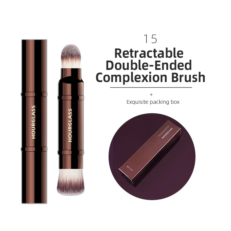 Hourglass Makeup Brushes Powder Foundation Concealer Blusher Bronzer Eye Shadow Eyebrow Eyeliner Sculpting Brush - Fullshopping