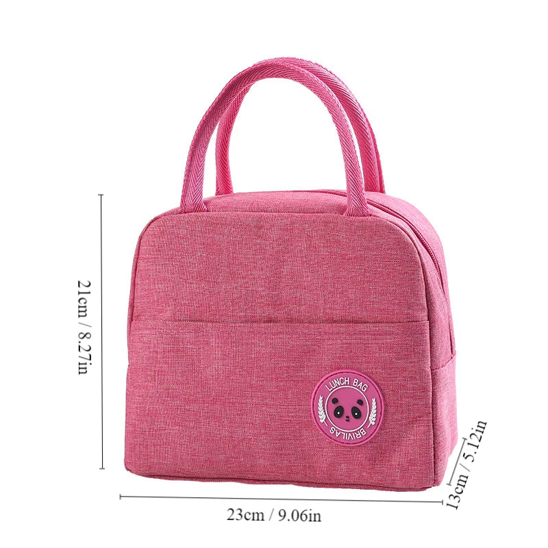 Insulated Lunch Bag Insulation Bento Pack Aluminum Foil Rice Bag Meal Pack Ice Pack Student Bento Lunch Handbag Insulation - Fullshopping