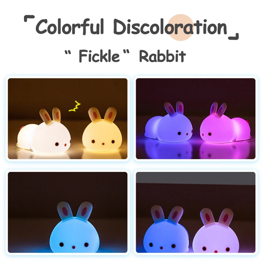 Axolotl Night Light for Kids 2 Brightness Silicone Nursery Sleeping Light Portable USB Rechargeable Bedside Lamp For Baby's Room - Fullshopping