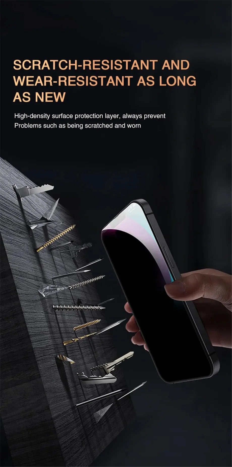 1-4Pcs Anti-spy Tempered Glass for IPhone 15 14 13 12 11Pro Max Full Cover Privacy Screen Protector For iPhone X XS Max XR Glass - Fullshopping