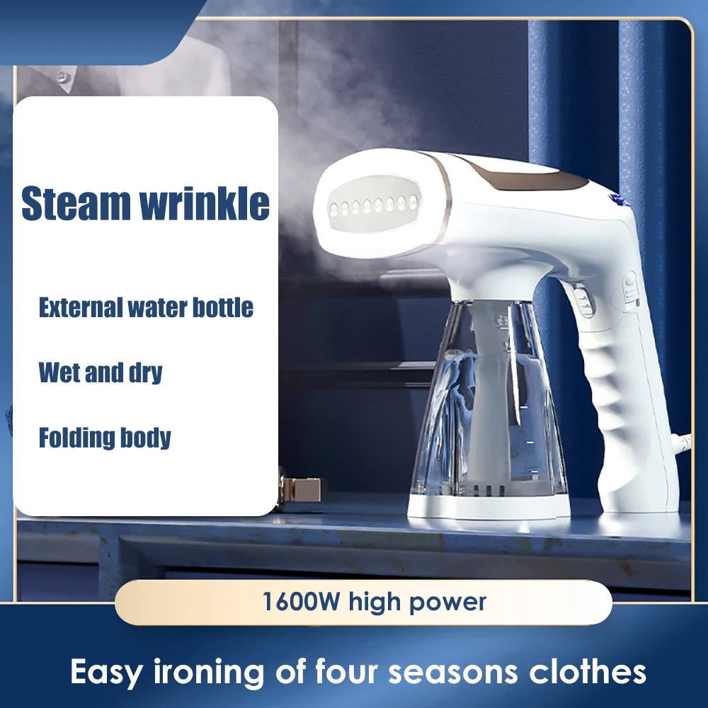 Steam Iron Garment Steamer Handheld Steamer 1600W Travel Vertical Mini Portable High Quality Home Travelling For Clothes Ironing - Fullshopping
