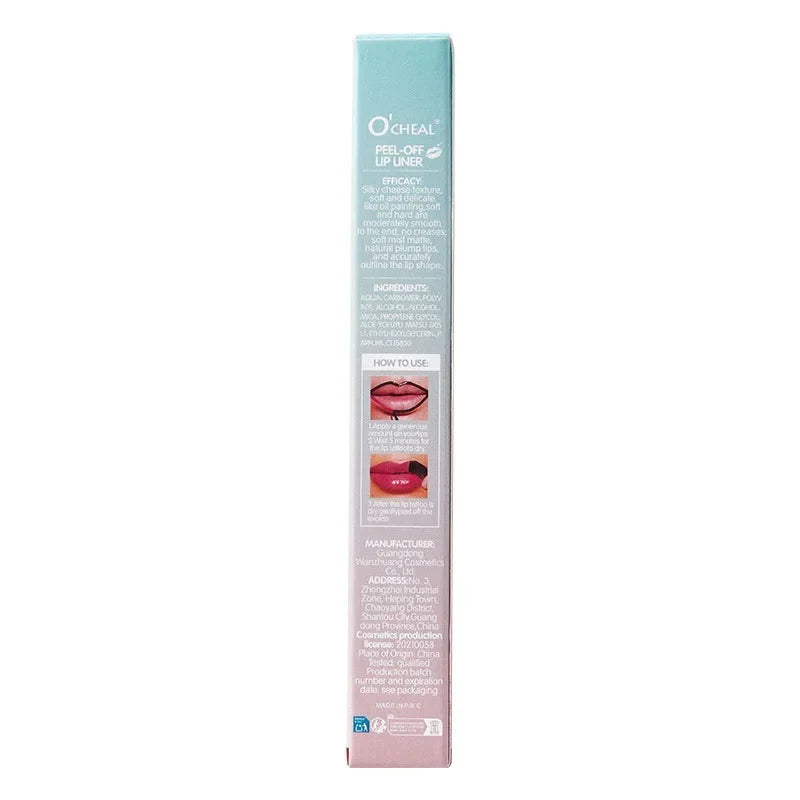 Peel Off Lip Liner Stain Kit - Long-Lasting Waterproof Matte Lip Tint Set for Women, Trend Colors, Easy to Use - Fullshopping