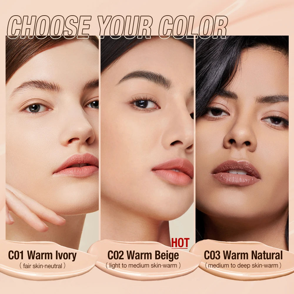 O.TWO.O 30ml Liquid Foundation Oil-control High Coverage Makeup Base Cream SPF30 Waterpoof Concealer Makeup Face Foundation - Fullshopping