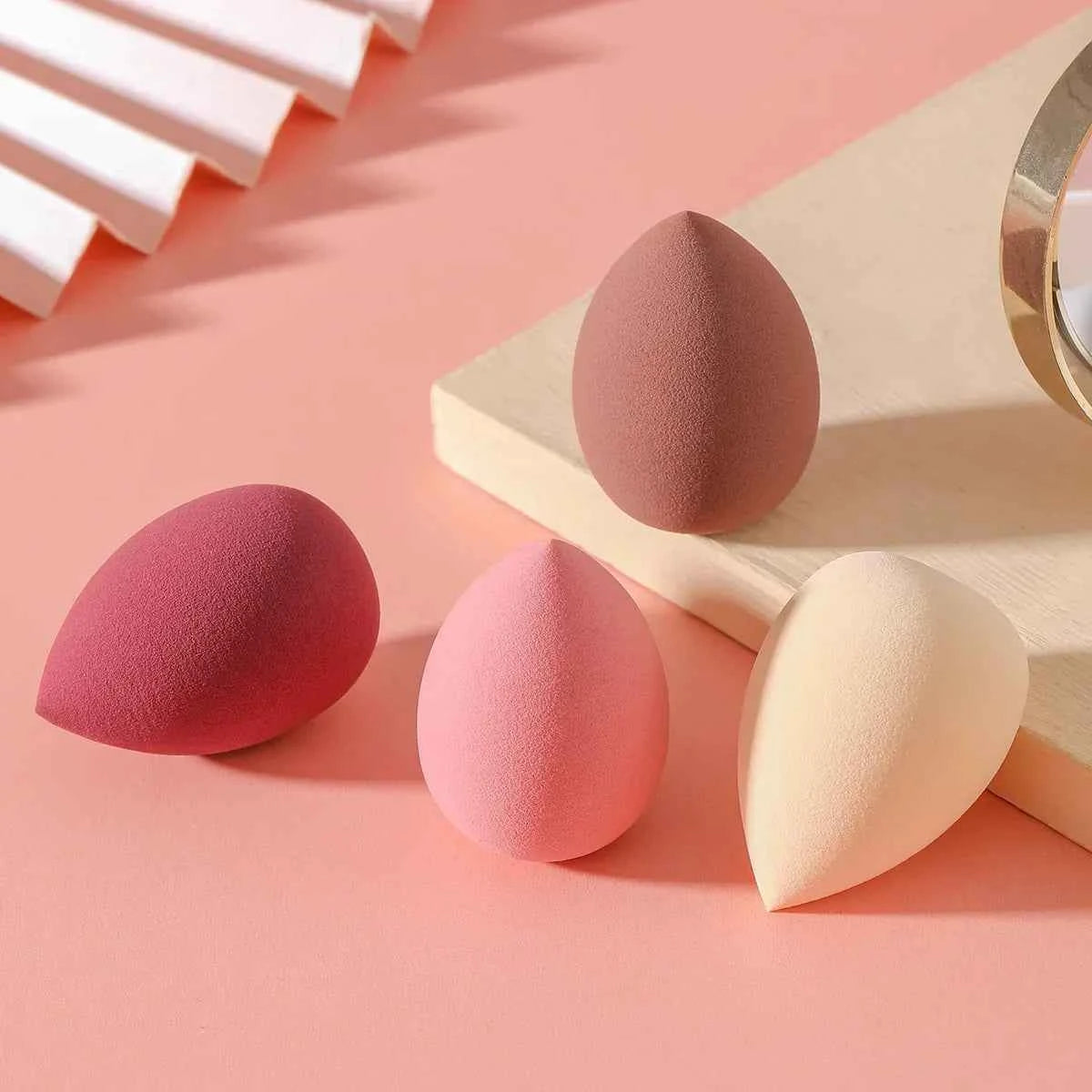 4 Pieces Makeup Sponge Blenders Blending Sponge Foundation Applicator Cosmetic Sponges makeup tools free shipping wholesale - Fullshopping