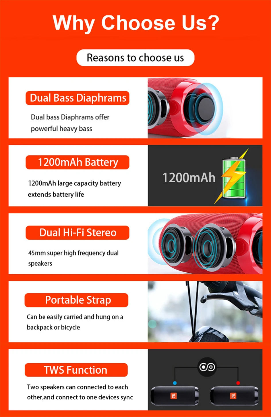 Wireless Portable Bluetooth Speaker Caixa De Som Blutooth Music Sound Box For Radio FM Subwoofer Blootooth Audio Hand Free Baffe - Fullshopping