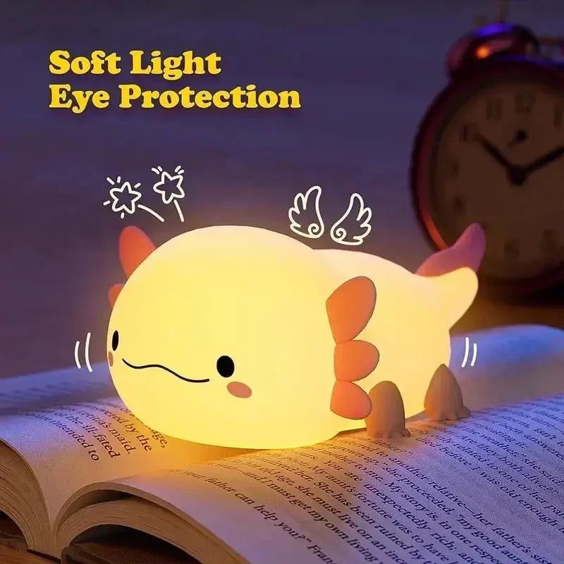 Soft Silicone Night Light - USB Rechargeable Touch Control 3-Level Dimmable Bedside Lamp for Nursery, Kids, Babies & Gift Decor - Fullshopping
