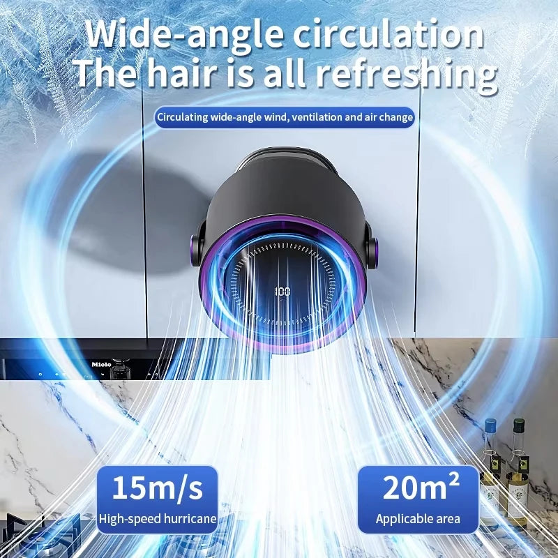 New Wukong Turbo 100-Speed High-Power Turbo Fan, Drops 26°C in 3 Seconds, Quiet for Home Use, Ideal for Dorms & Camping