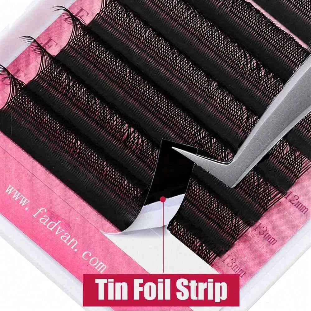 FADVAN 2D YY Shape Eyelash Fans Faux Mink C/D/8-14mm 0.07 Natural Soft Brazilian Lashes Premade Volume Fan Extension Lashes