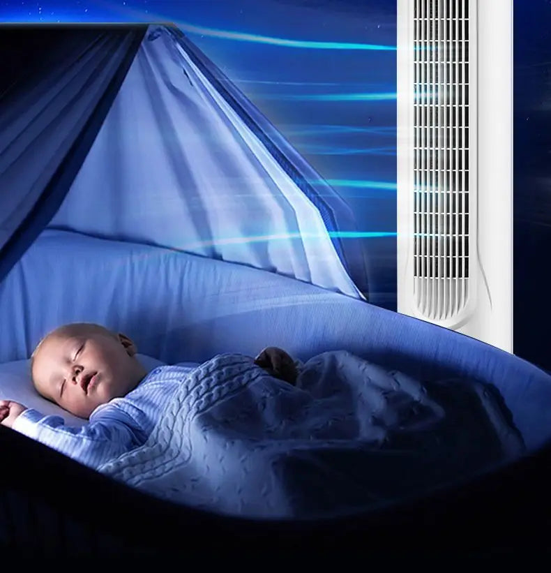 Air Conditioning Fan Humidification Chiller Household Water Cooling Fan Mobile Air Conditioner Vertical Mute
