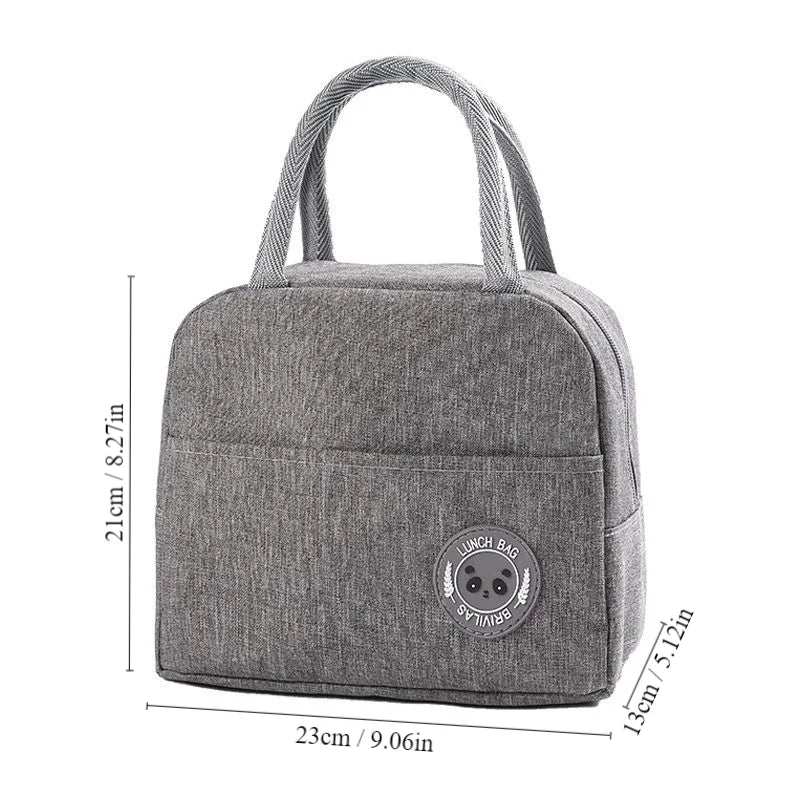 Insulated Lunch Bag Insulation Bento Pack Aluminum Foil Rice Bag Meal Pack Ice Pack Student Bento Lunch Handbag Insulation - Fullshopping