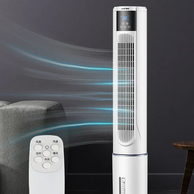 Air Conditioning Fan Humidification Chiller Household Water Cooling Fan Mobile Air Conditioner Vertical Mute