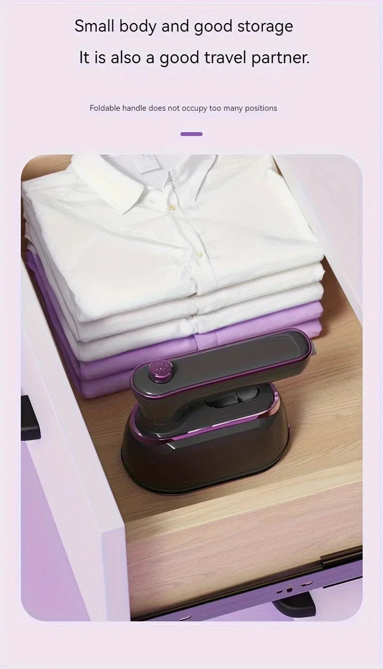 Handheld Steam Iron Portable Mini Dormitory Home Hanging Iron Foldable For Easy Travel Quick Dressing And Ironing Of Clothes - Fullshopping