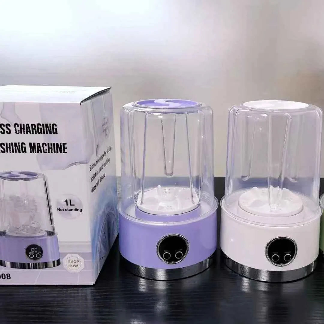 New portable washing machine for washing underwear, underwear, socks, mini charging, fully wireless automatic washing machine - Fullshopping