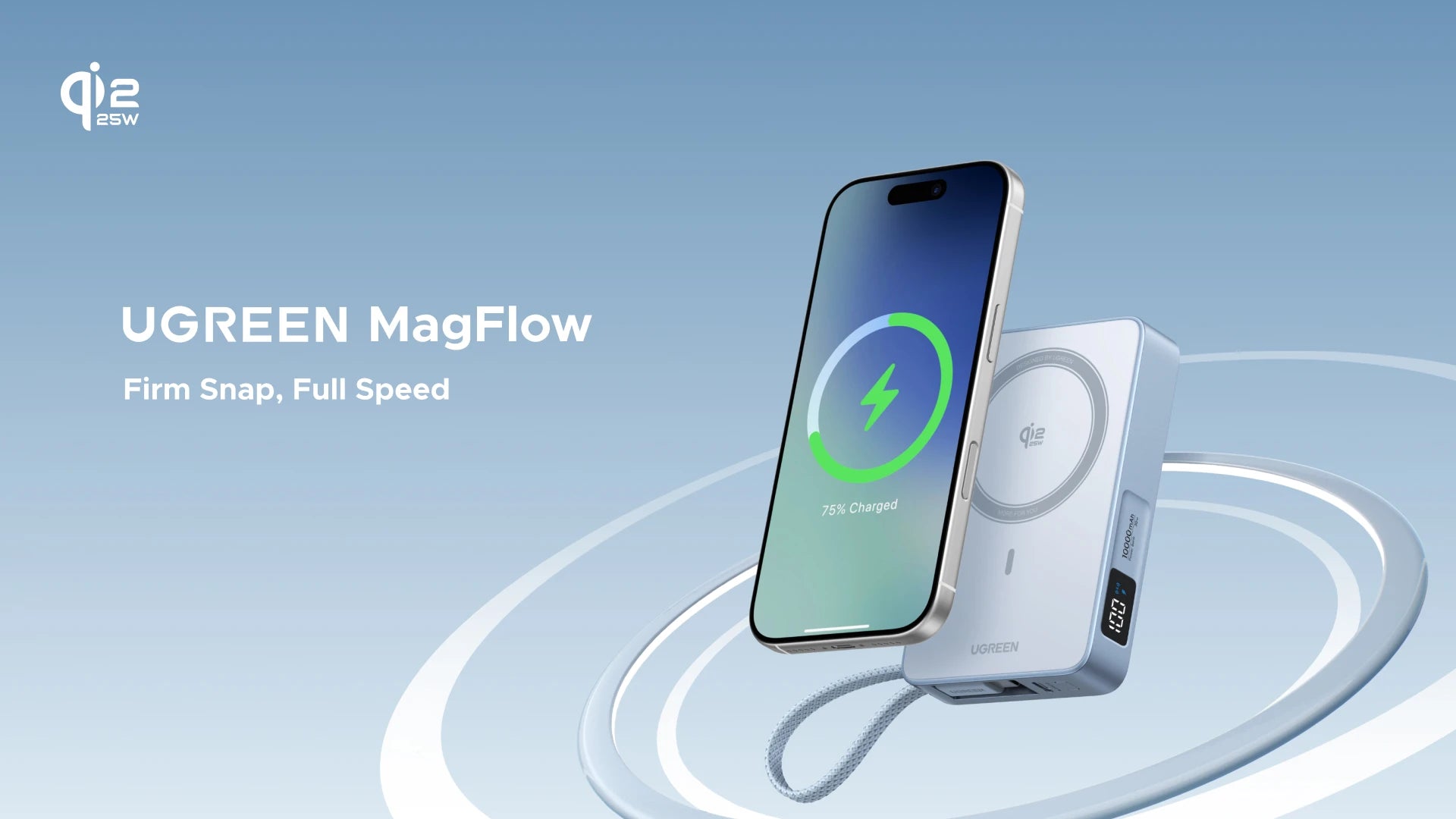 UGREEN PD20W Power Bank Magnetic 10000mAh Portable Wireless Fast Charging PowerBank for Magsafe for iPhone 17 15 Pro Max 16 Pro - Fullshopping