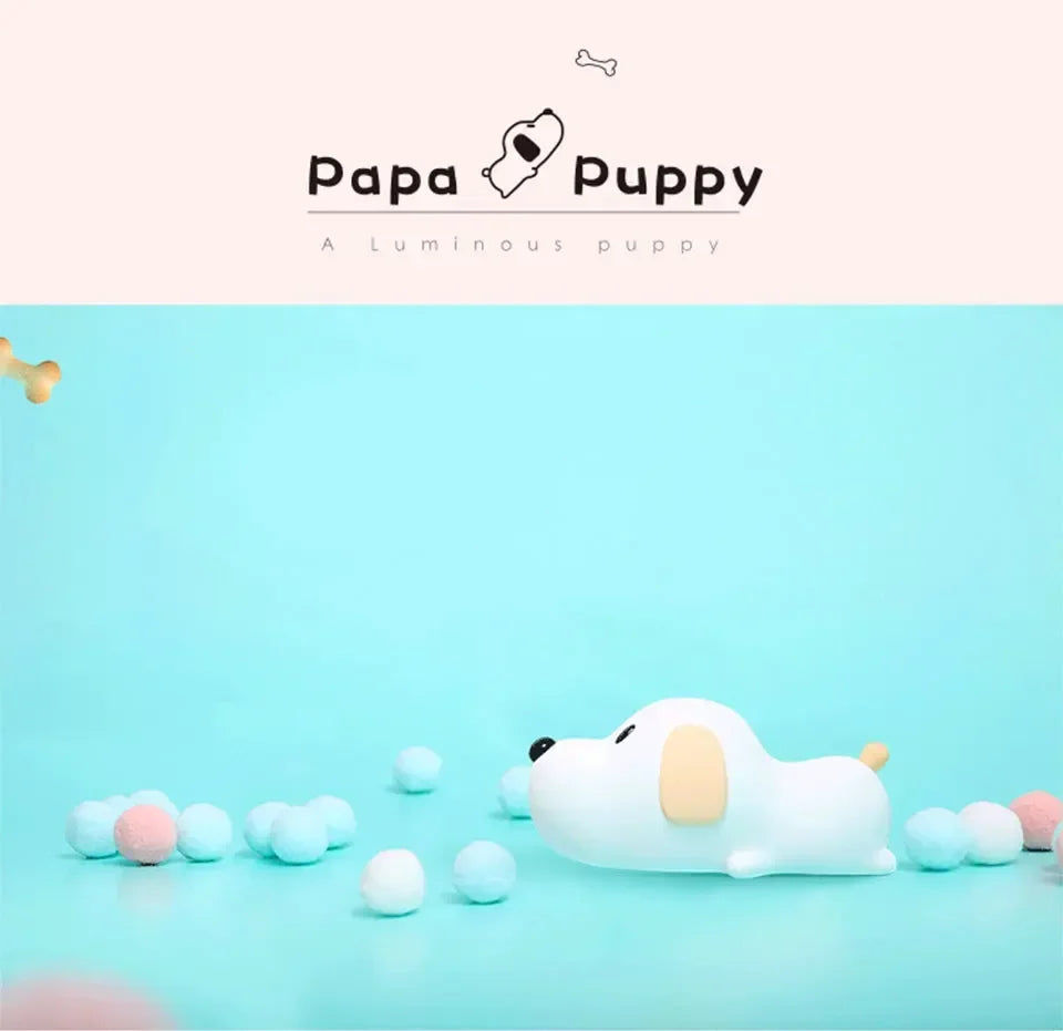 Cute Animal-shape Silicone Night Light Rechargeable Bedside Patting Nightlights For Child Holiday Gift Bedroom Decor Lighting - Fullshopping