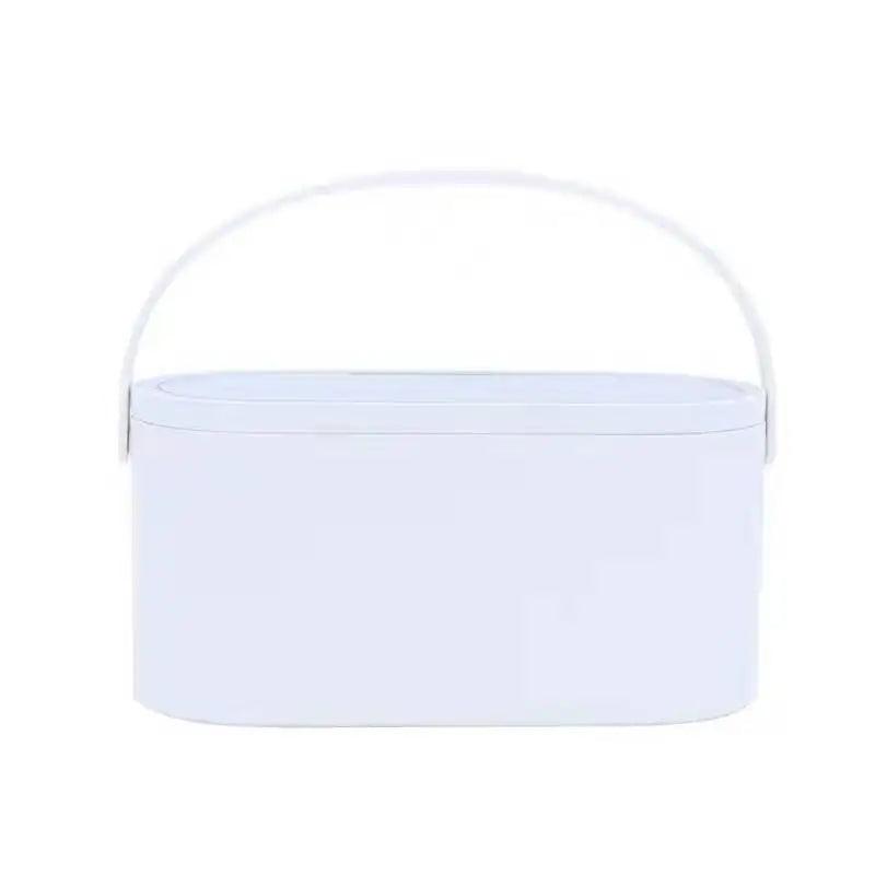 Makeup Organizer Box with LED Light Mirror - Fullshopping