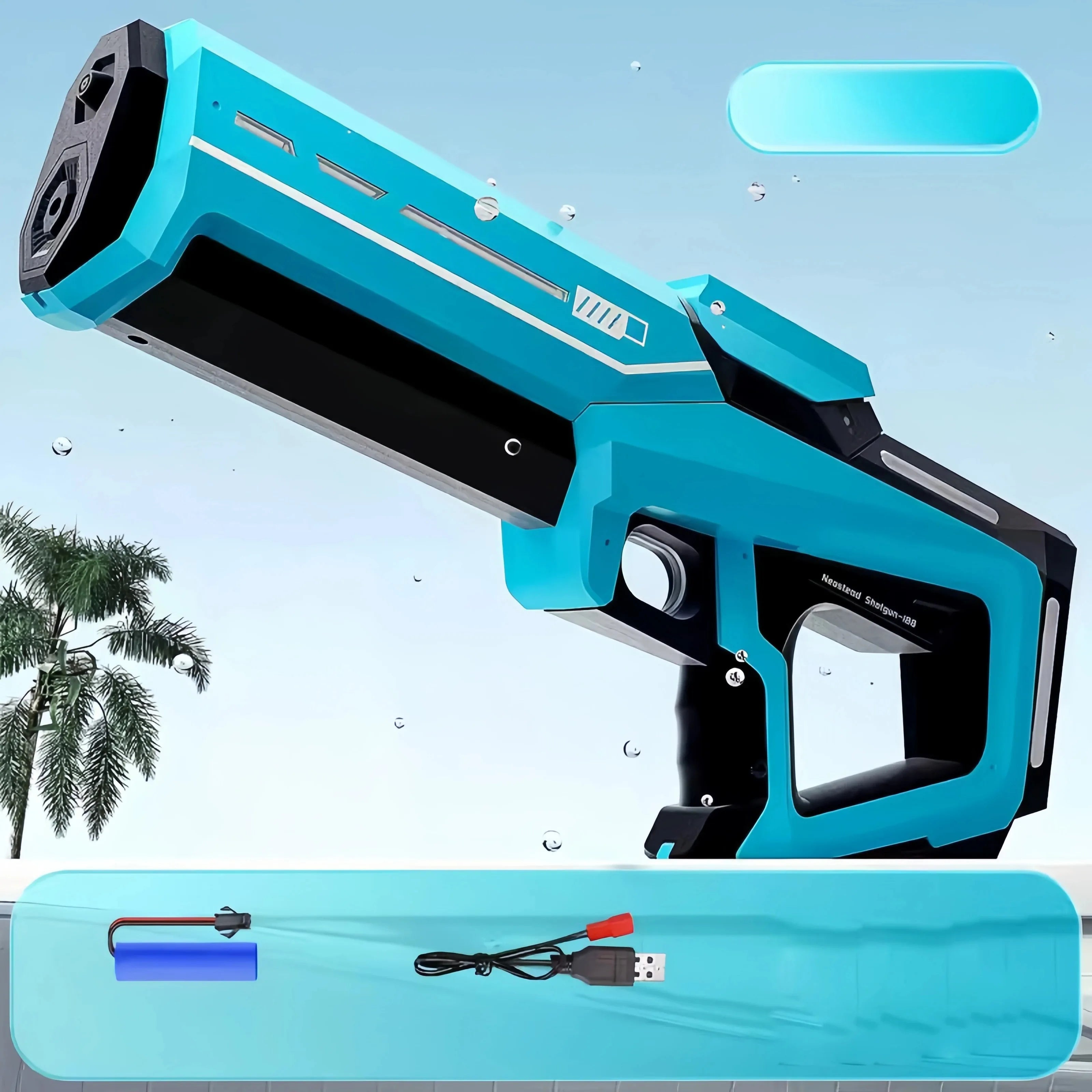 Water Guns Electric For Adults Powerful Squirt Automatic Water Suction Water Blasters Summer Outdoor Beach Toy For Kids Gift