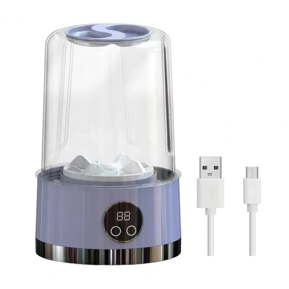 Portable Cordless Washing Machine,USB Rechargeable, Mini Washer For /Underwear/Socks/Baby Clothes Home Travel Laundry Bucket - Fullshopping