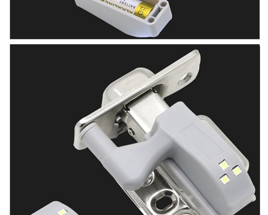 YzzKoo Universal LED Inner Hinge Lamp Cabinet Induction Lights Wardrobe Cupboard Sensor Lights Kitchen Closet Night Lamp - Fullshopping