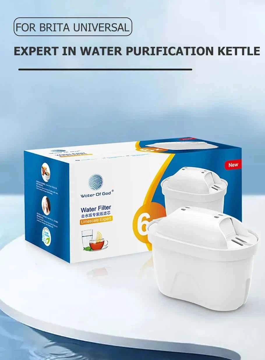 New For Brita Maxtra 2PCS/6PCS Water Filters Cartridge Limescale Chlorine Impurities Purify Kettle Activate Carbon Water Filter - Fullshopping