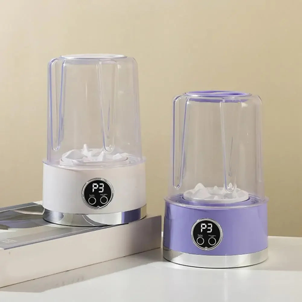 Portable Cordless Washing Machine,USB Rechargeable, Mini Washer For /Underwear/Socks/Baby Clothes Home Travel Laundry Bucket - Fullshopping
