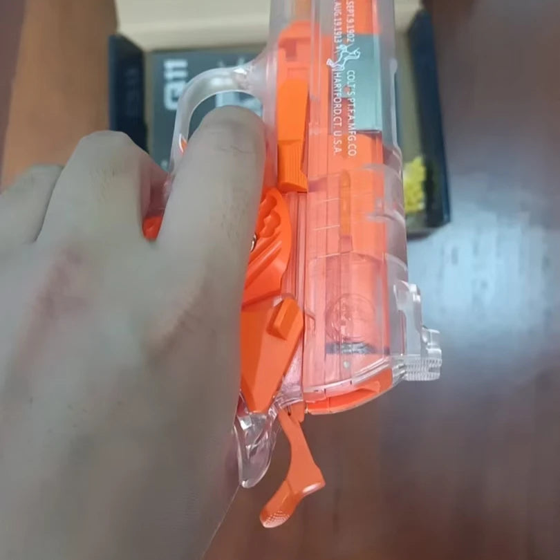 2025 Children M1911 Empty Chamber Hanging Machine Gun Toy Gun Quick Disassembly Manual Boy BB Bullet Children Lower Magazine - Fullshopping