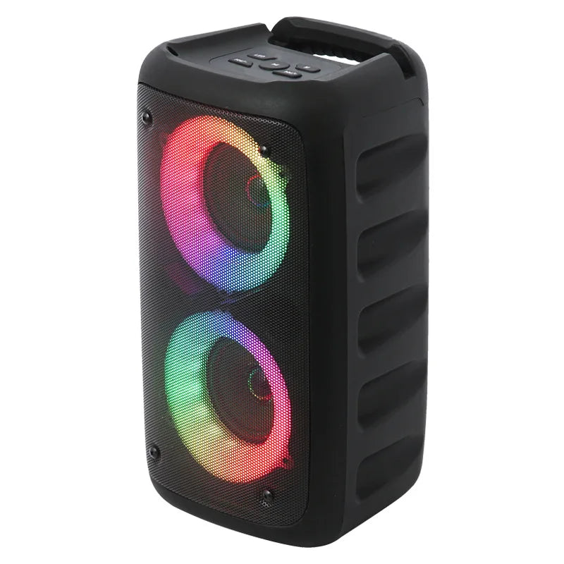Karaoke Radio FM Bluetooth Speaker Portable Wireless With Microphone Lamp Machine Caixa De Som Sound Box Music Subwoofer LED TWS - Fullshopping
