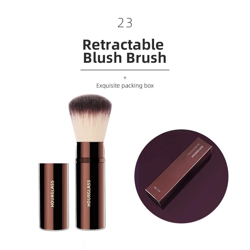 Hourglass Makeup Brushes Powder Foundation Concealer Blusher Bronzer Eye Shadow Eyebrow Eyeliner Sculpting Brush - Fullshopping