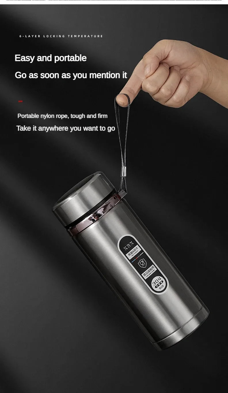 500ML-1Liter Stainless Steel Thermos Bottle with LED Temperature Display Sus304 Tea Water Bottle Vacuum Flask Portable Cups - Fullshopping