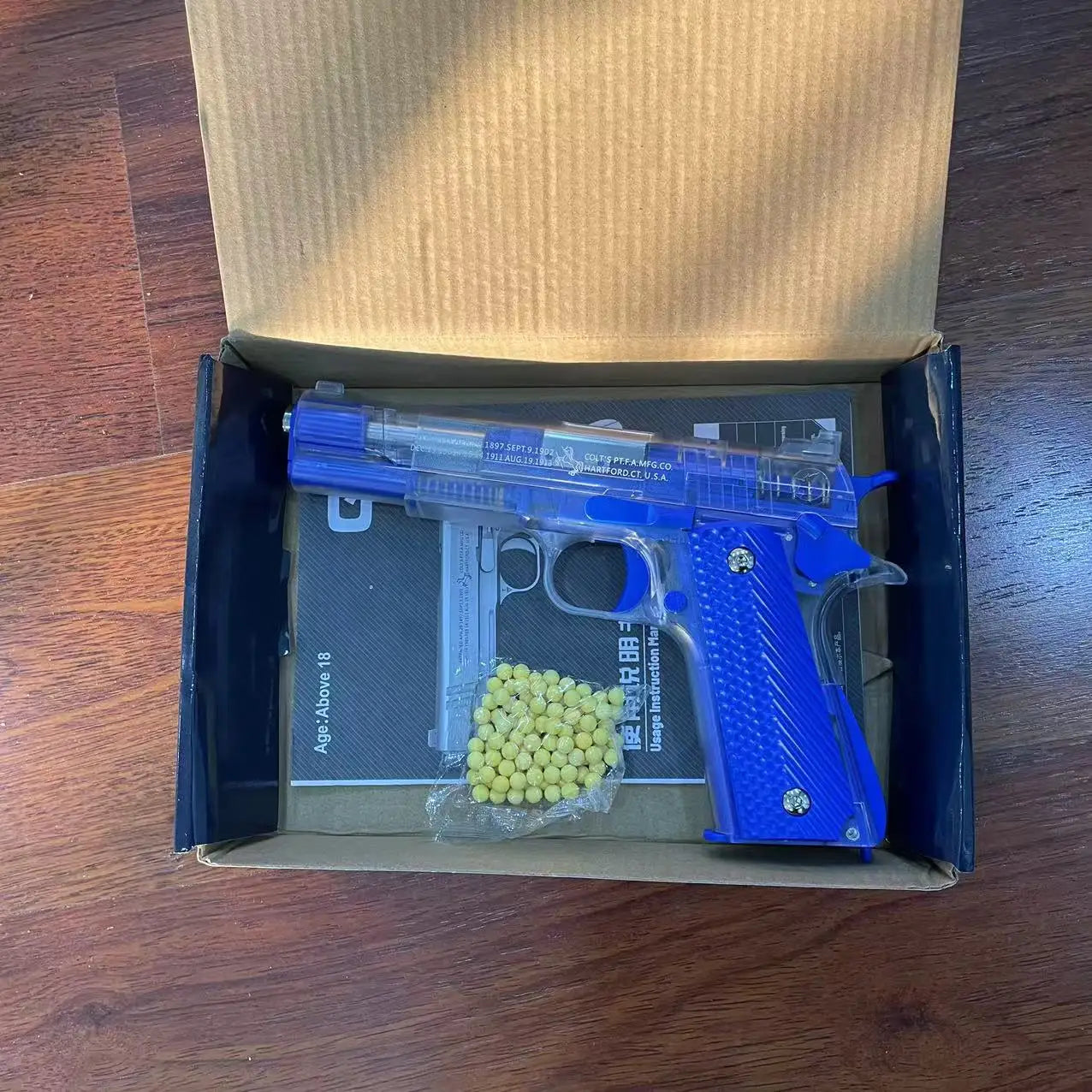 2025 Children M1911 Empty Chamber Hanging Machine Gun Toy Gun Quick Disassembly Manual Boy BB Bullet Children Lower Magazine - Fullshopping